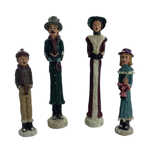 Vtg Windsor Collection Old World Carolers Figurines Christmas Holiday Lot of 4 - Picture 1 of 4